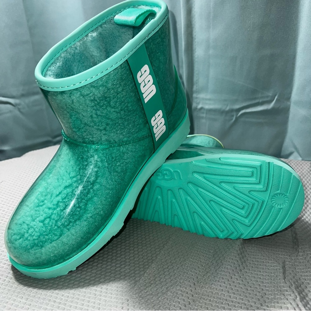 UGG Classic Clear Mini Ankle Boots. NWOT